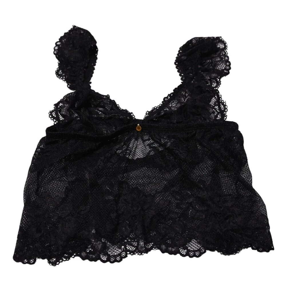 Gooseberry Intimates Coquette Top in Caraco Black